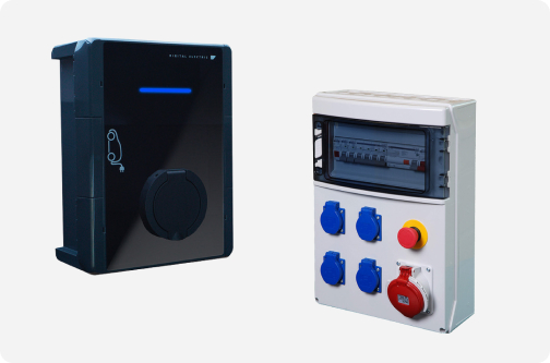 Coffrets électriques et borne de recharge Digital Electric
